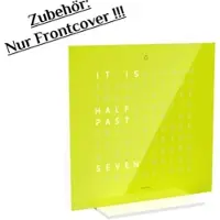 Qlocktwo Frontcover für Earth 13.5 KEINE UHR Pure Edition Lime Juice Englisch
