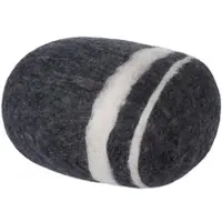 Myfelt - Kieselstein Pouf Hugo L, dunkelgrau meliert