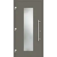 Haustuerenland.de Haustür "JULE" 79 mm RC3 Quarzgrau RAL 7039 beidseitig außen öffnend DIN links