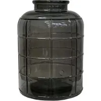 Trademark living Glasvase Steve mit Rechteck-Muster Grau