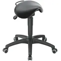 Mey chair Hocker »A4« mit Sattelsitz aus Kunstleder schwarz