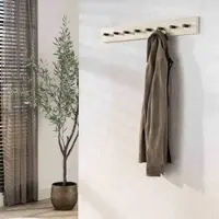 Feeling4Home Wandgarderobe Oniva mit 8 Haken und Keramik in Travertinoptik