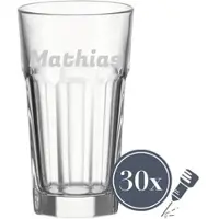 Luxentu Longdrinkglas ROCK 340 ml Name horizontal 30 Stück