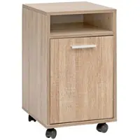 KADIMA DESIGN Rollcontainer Sonoma 33x60x38cm Schubladenschrank Büro, Schreibtischcontainer mit Tür & Ablage, Bürocontainer mit Rollen, Kleiner
