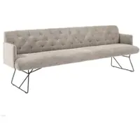 KAWOLA Esszimmerbank CHARME Cord steingrau 166cm