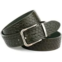 Anthoni Crown Ledergürtel , Damen, Gr. 100, grün, Rindsleder, Gürtel Ledergürtel