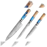 Muxel Küchenmesser Set Kochmesser Ausbeinmesser Gemüse- und Universalmesser Messer Richtig Scharf, Schicke Form, so macht schneiden Spaß