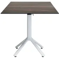 Restootab - Klappbarer Outdoor Tisch Nemo weiß 70x70cm Dekor hypster bronze