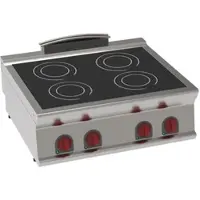 EURAST Elektrischer induktionsherd 4 heisse tischzonen - 800x700x280 mm - 14000 W 400/3V - 35761617