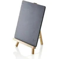 WAS Germany Naturschiefertafel SLATE LINE, 24 x 21 cm, Naturschiefer, Holz