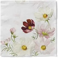 Mank Tissue Serviette Cosmea, 40 x 40 cm, 3-lagig, 100 Stück - - Floral