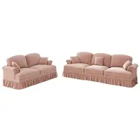 STILVORA Wohnzimmer-Set mit Wohnwand&TV-Lowboard,Möbelset Wohnwand-set aus Spanplatte mit Soft-Close-Scharniere,Wohnzimmerset Holzfarbe + Schwarz