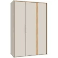 Forte Kleiderschrank , beige (kashmir beige, mauvella eiche), B:126,3cm H:193,7cm T:60cm, Holzwerkstoff, Schränke, Kleiderschrank, in zwei Größen erhältlich