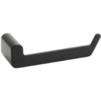BRILLANTBAD BORGANIC BLACK Papierrollenhalter Edelstahl Schwarz 59x150x40 mm für Bad & WC >> zum Bohren