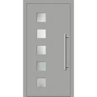 Haustuerenland.de Haustür "ELISABETH" 79 mm RC3 Weißaluminium RAL 9006 innen öffnend DIN rechts