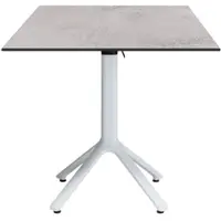 Restootab - Klappbarer Outdoor Tisch Nemo weiß 70x70cm Dekor Cuma light