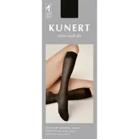 Kunert Satin Look 40 Kniestrumpf 3er Pack | 39-42 (II) | Graphit (KU-0420)
