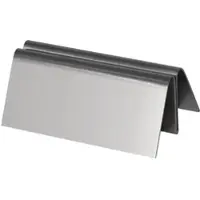 Gastronoble Olympia Menühalter | Edelstahl | breite Basis | A4 | 10 Halter
