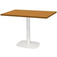 Restootab - Tisch Round weiß 120x70 Dekor Ocker maggese