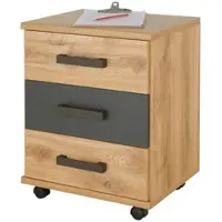 Sconto Rollcontainer Liverpool ¦ holzfarben ¦ Maße (cm): B: 46 H: 58 T: 40.0
