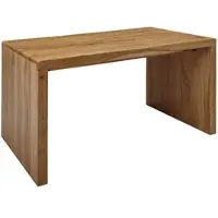 KADIMA DESIGN Schreibtisch BOHA Massiv-Holz Akazie Computertisch 140 cm breit Echtholz Design Ablage Büro-Tisch Landhaus-Stil