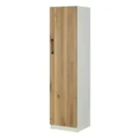 Möbel Kraft Aktenschrank mit Massivholzfront SOLIDLine ¦ weiß ¦ Maße (cm): B: 40 H: 159,8 T: 40.0