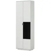 Jette Vitrine Stone ¦ weiß ¦ Maße (cm): B: 71 H: 208 T: 38.0