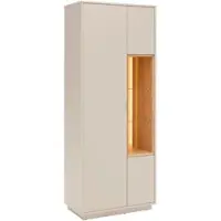 Premium Living Vitrine Velasca Eichefarben/Kaschmir