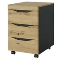 Möbel Kraft Rollcontainer Turino Neo , holzfarben , Maße (cm): B: 45 H: 66 T: 55.0