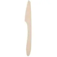 Greenbox Premium Holzmesser mit Sägeschliff, Einwegbesteck, 18 cm DSE06320 , 1 Karton = 10 Packungen à 100 Stück