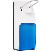 JM Metzger Dosierspender Kunststoff 500 ml mit blau-transparenter Abdeckung