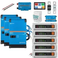 HUSATECH PowerSet 3 Phasig mit Victron MultiPlus-II 48/5000/70-50 und 25,6 kWh Pytes E-Box V5° LFP-Batterie