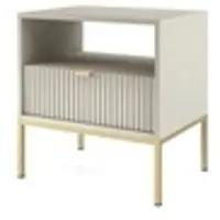 Möbel Kraft Nachtkommode ¦ beige ¦ Maße (cm): B: 54 H: 56