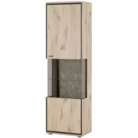 Uno Vitrine Ruben , holzfarben , Maße (cm): B: 60 H: 205 T: 40.0