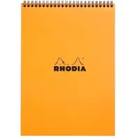 Rhodia 5x Spiralblock Notepad A4, 80 Blatt liniert 80g - Orange 18501C