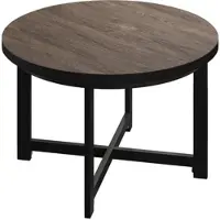 GGM Möbel BO | Bistro Tisch | Ø60xH52cm | 25mm | Schwarzer Rand | Light Wenge/ Schwarz