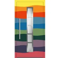 Haustuerenland.de Aluminium Haustür RC2 "LOTTE" 78 mm Wunsch-RAL-Farbe beidseitig innen öffnend DIN links