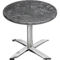 GGM Möbel WTG | Bistro Außen Tisch | Ø:H 60 x 75,5 cm | Felsen / Aluminium | Rund | Klappbar + Zusatzgewicht