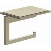 Kludi VELA C Toilettenpapierhalter 31971N5 mit Ablage Stainless Brushed Nickel PVD
