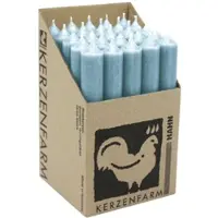 Kerzenfarm Hahn Stabkerzen Taubenblau, 180/22 mm, , Brenndauer 8h, 25 St.