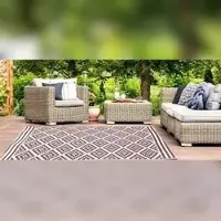 Jet-Line Outdoor Kunststoffteppich AUSTIN braun 90x150cm