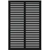 Plus Zaun Hauptelement Harmoni 120 x 180 cm RAL 9005 schwarz