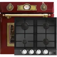 Kaiser Herd-set / Elektro Einbau Backofen EH 6355 RotEm 67L + KCG 6387 Gaskochfeld 60cm