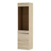 Möbel Kraft Vitrine Turino , holzfarben , Maße (cm): B: 54 H: 196 T: 40.0
