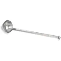 WAS Germany 6x Schöpfkelle 42,5 cm, 500 ml, Ø 12 cm, Gastro, Chromnickelstahl silber