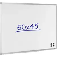 Viking Whiteboard Standard Stahl Magnetisch 600 mm x 450 mm