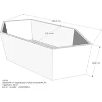 LDG förlag Badewannenträger passend für Galatea CT 200 S 200 × 90 × 48 cm