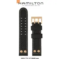 Hamilton - Khaki Navy Band-set Kunststoff-schwarz-22/22 H693.776.127 - schwarz