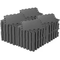 PEARL sports 144er-Set Bodenschutzmatten, geräuschedämmend, 32 x 32 x 1cm, 14,76 m2
