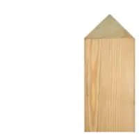 Meingartenversand.de Pfosten Lärche 9 x 9 x 200 cm - Leimholz - Holzpfosten aus Europäischer Lärche, naturbelassen - Zaunpfosten mit Pyramidenkopf für den Garten